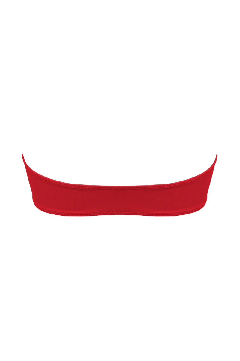 Czerwona góra od kostiumu typu bandeau Kawai - Image 3