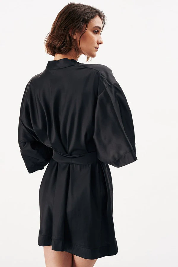 Satynowe kimono / szlafrok Dora - Image 8